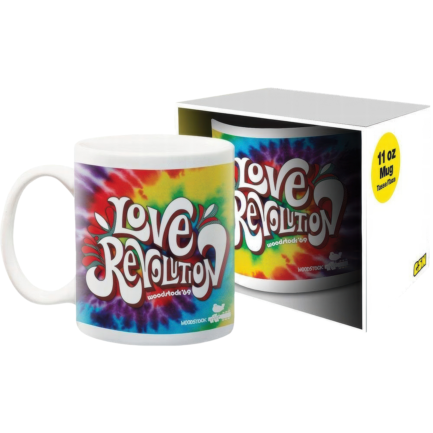 Woodstock Love Revolution 11oz Boxed Mug