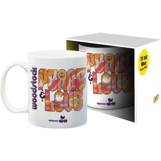 Woodstock Peace and Love 11oz Boxed Mug