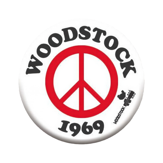 Woodstock Peace 1.25" Rd Button