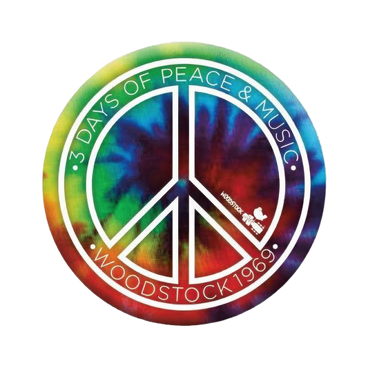 Woodstock Tye Dye Peace 1.25" Rd Button