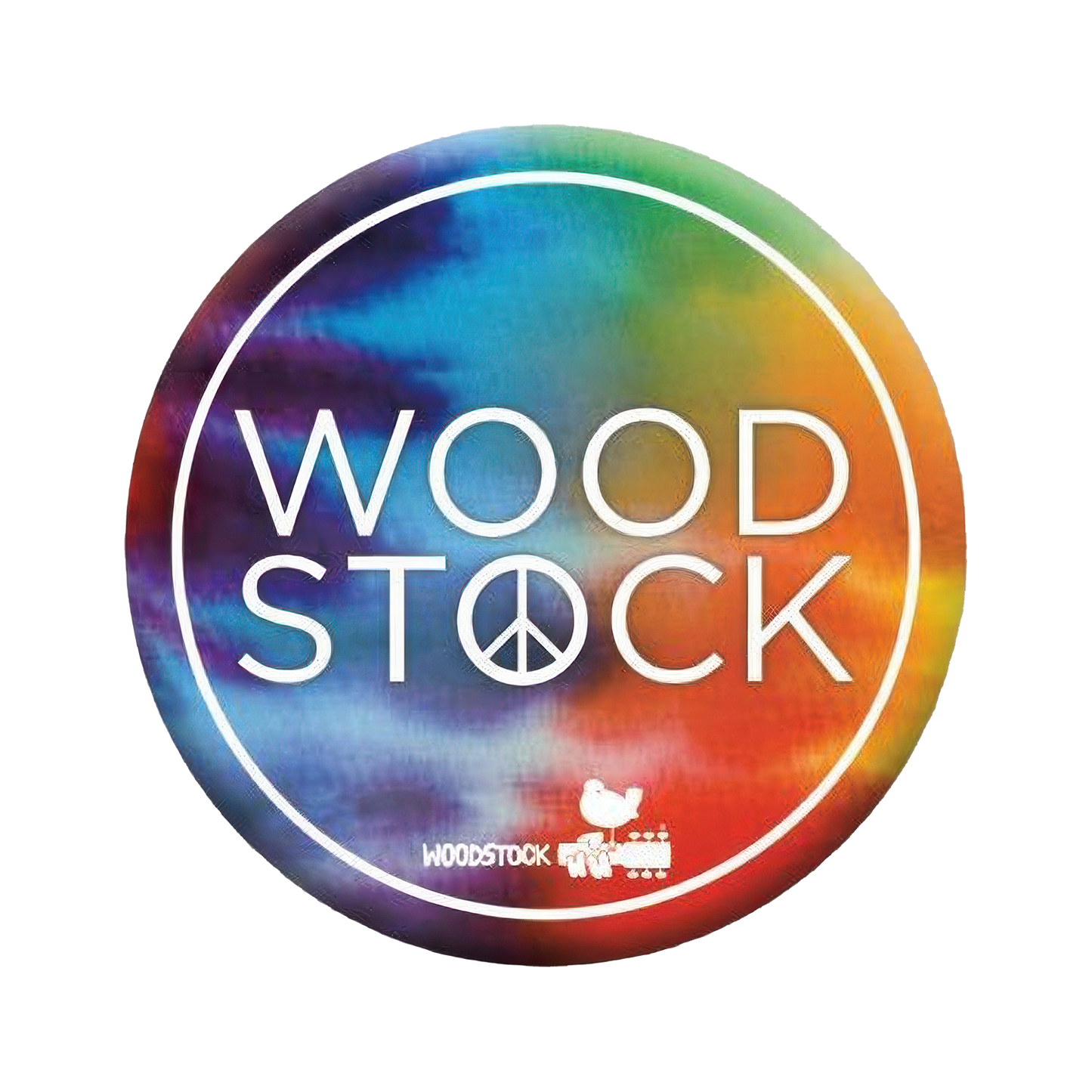 Woodstock Tye Dye 1.25" Rd Button
