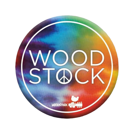 Woodstock Tye Dye 1.25" Rd Button