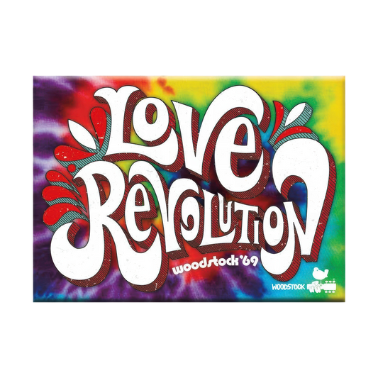 Woodstock Love Revolution 2.5" x 3.5" Flat Magnet