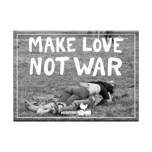 Woodstock Make Love 2.5" x 3.5" Flat Magnet