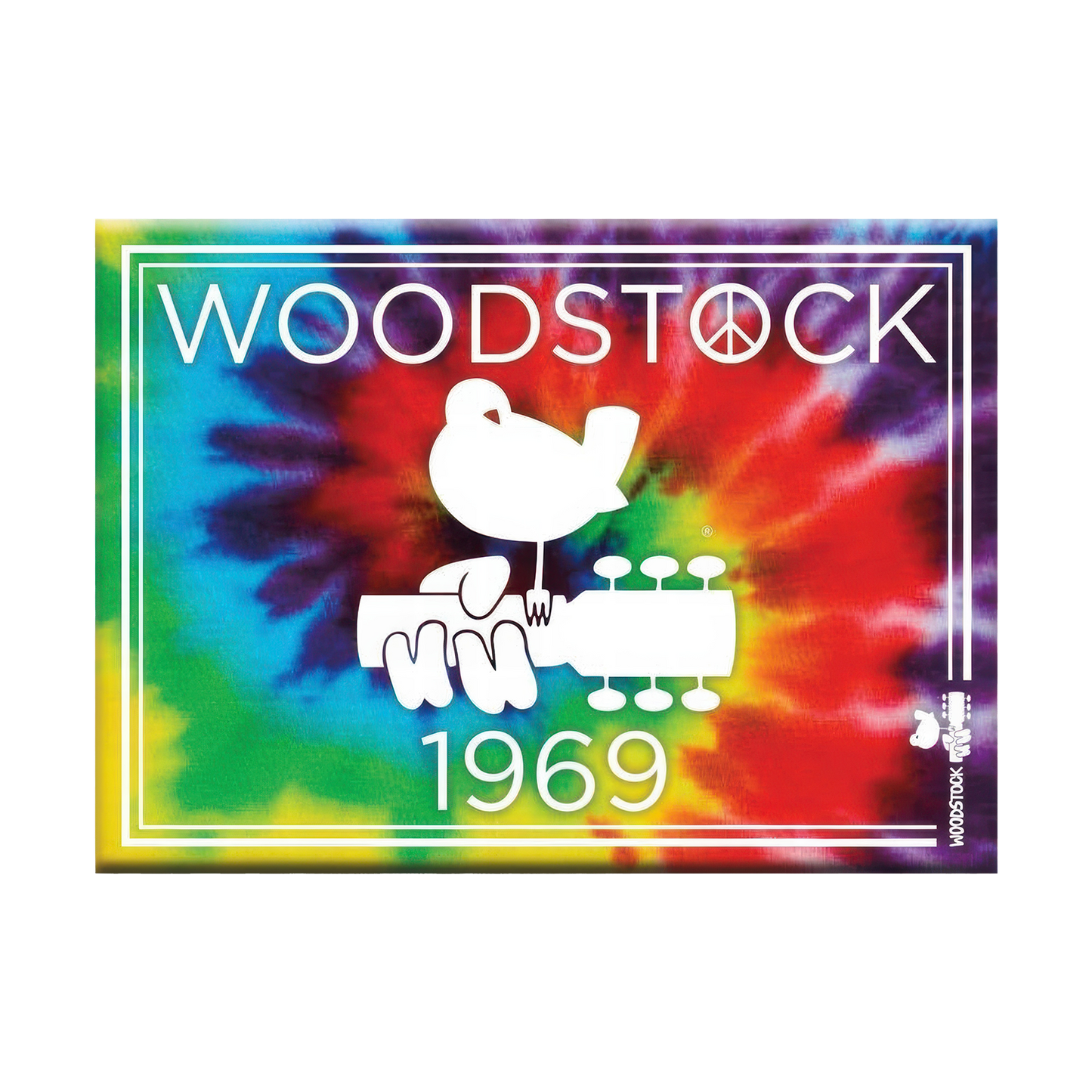 Woodstock Tie Dye 2.5" x 3.5" Flat Magnet