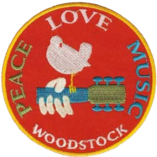 Woodstock Peace Love Music Patch