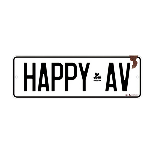 Happy Ave Street Sign