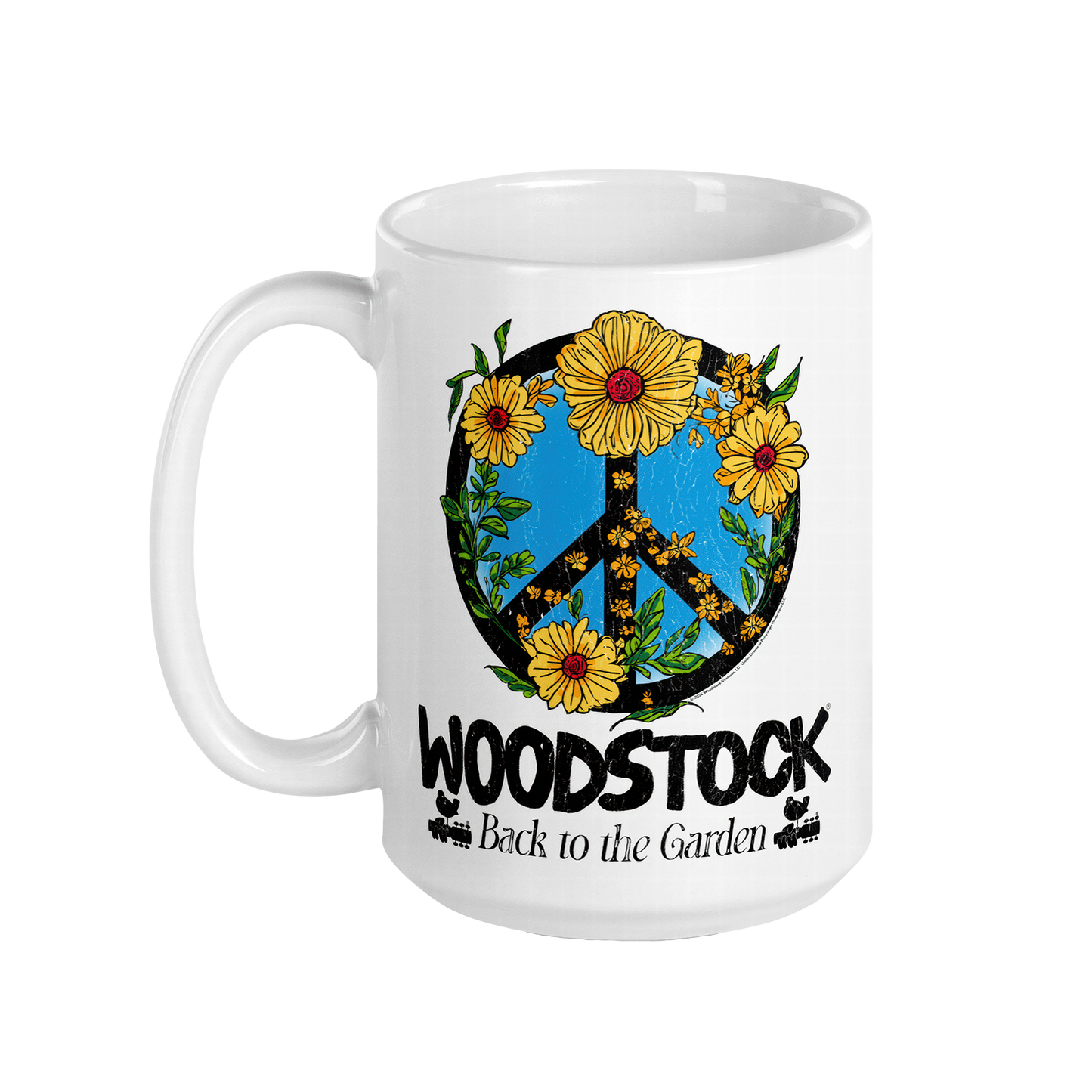 Back to the Garden Peace Sign Mug