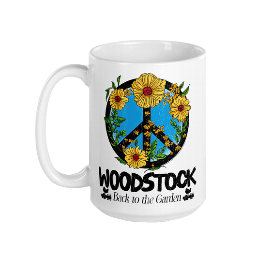 Back to the Garden Peace Sign Mug