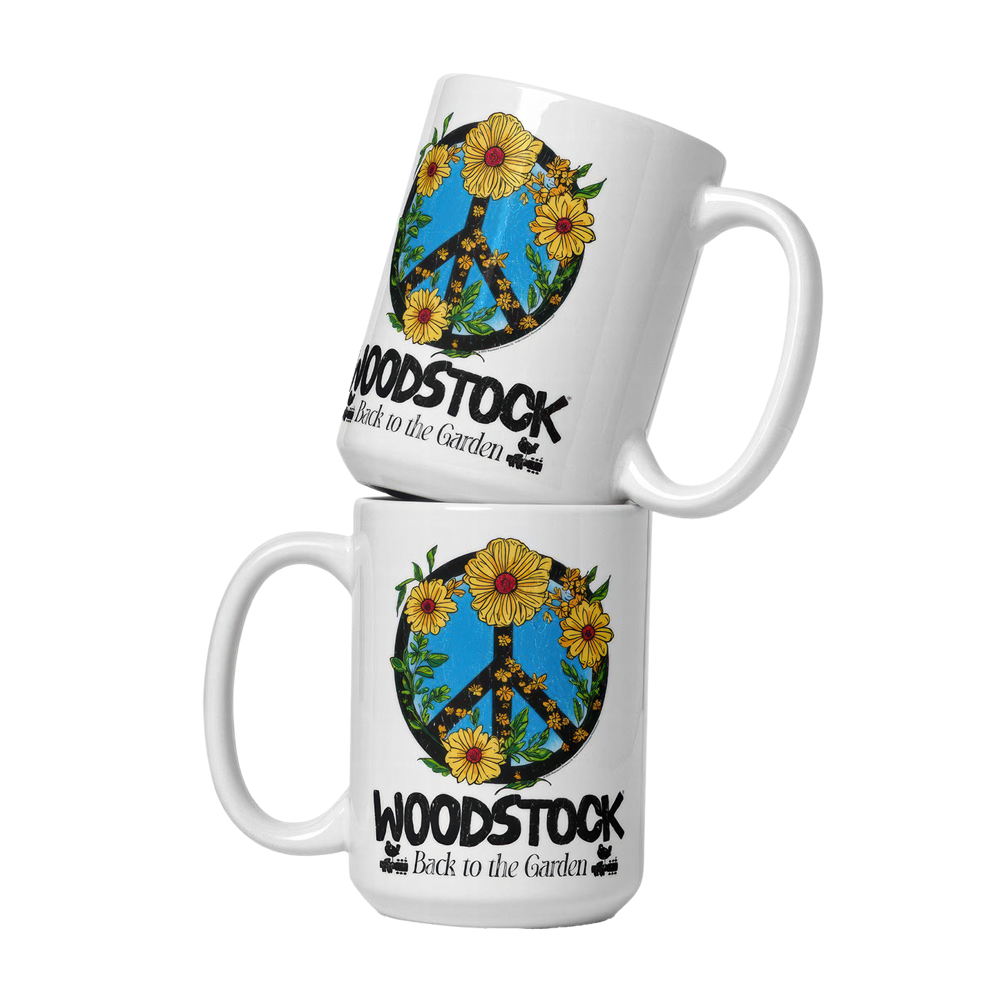 Back to the Garden Peace Sign Mug