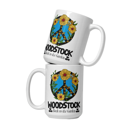 Back to the Garden Peace Sign Mug