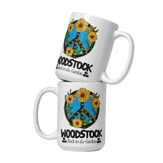 Back to the Garden Peace Sign Mug