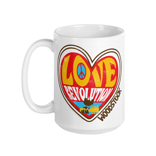 Love Revolution Heart Mug