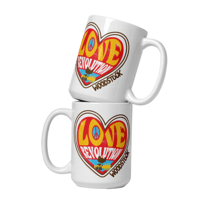 Love Revolution Heart Mug