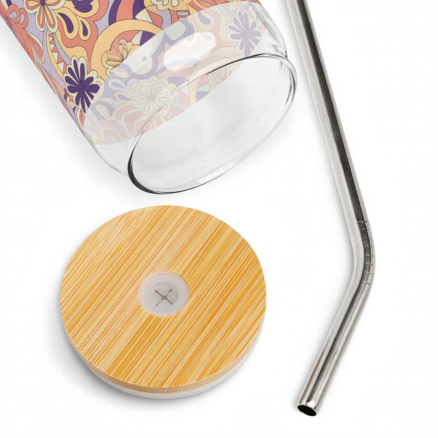 Woodstock Paisley Glass Cup