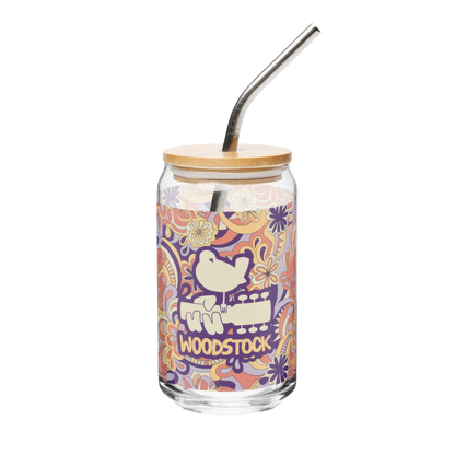 Woodstock Paisley Glass Cup