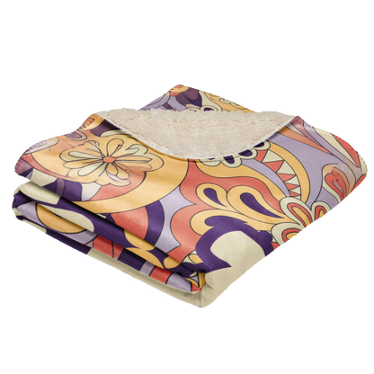 Woodstock Paisley Sherpa Blanket 50" x 60"