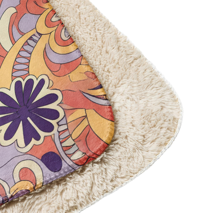Woodstock Paisley Sherpa Blanket 50" x 60"