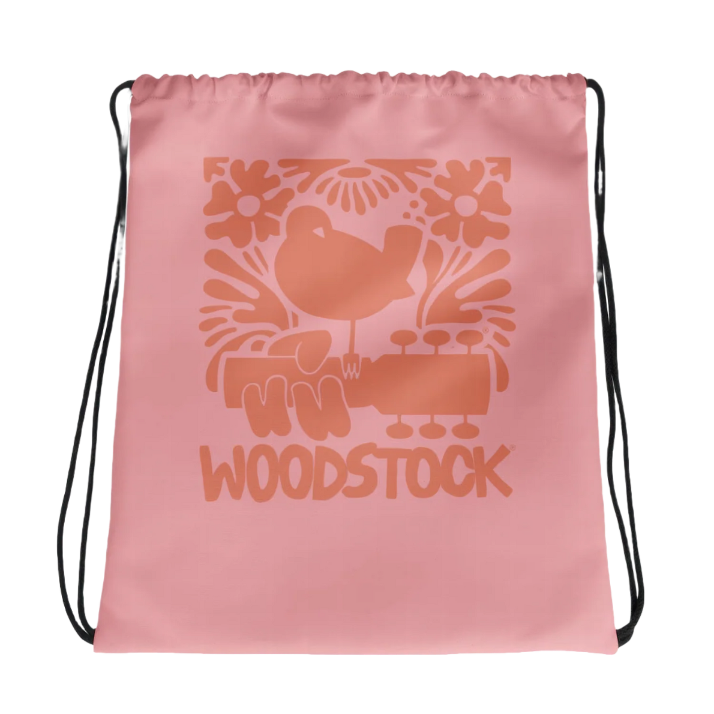 Woodstock Floral Drawstring Bag