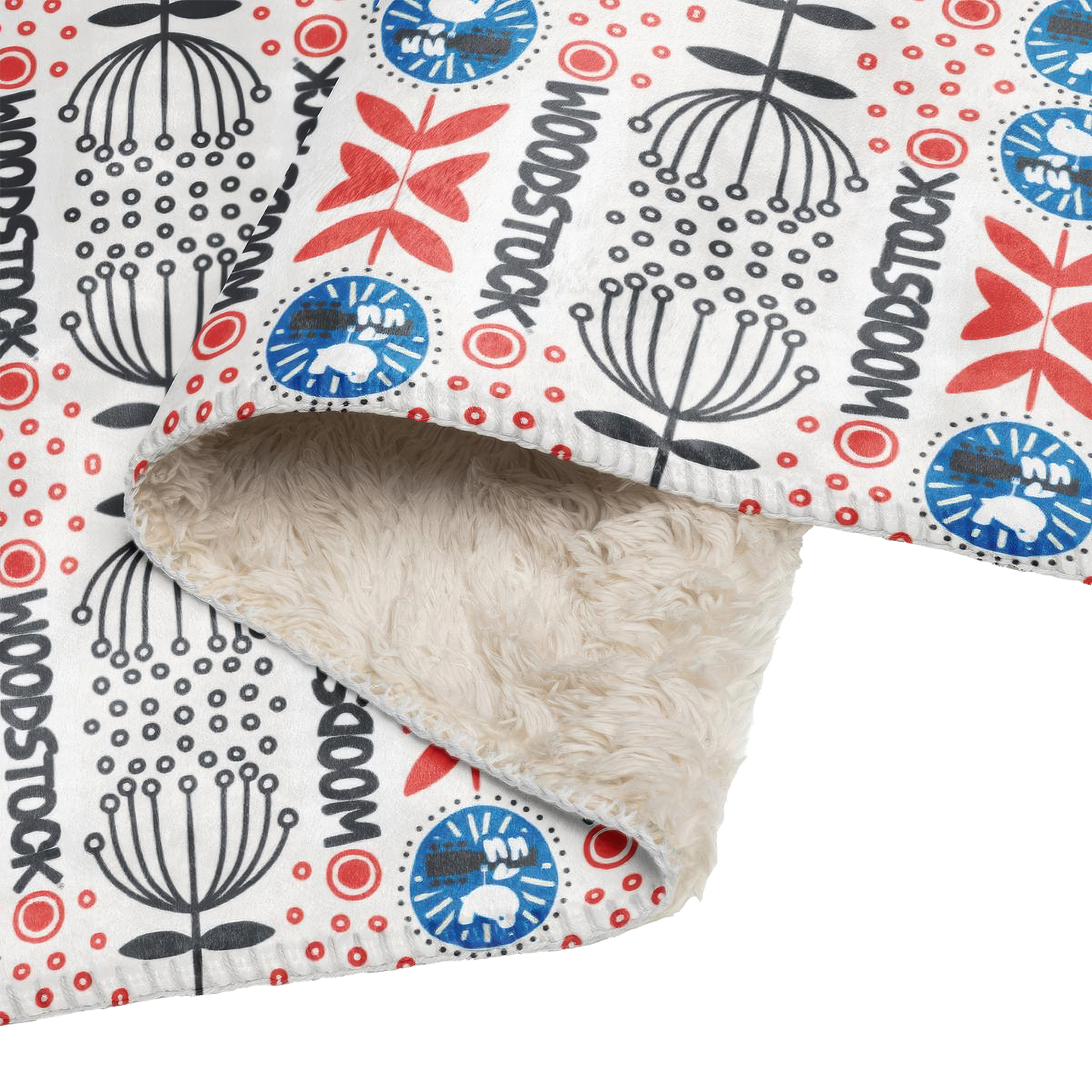 Woodstock Botanical Sherpa Blanket 50" x 60"