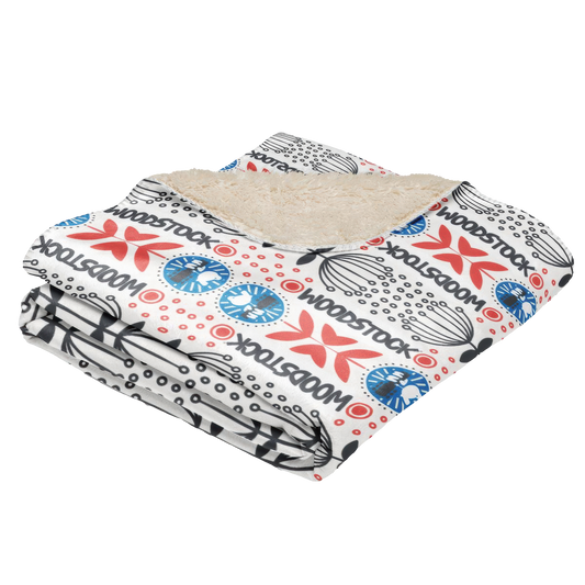 Woodstock Botanical Sherpa Blanket 50" x 60"