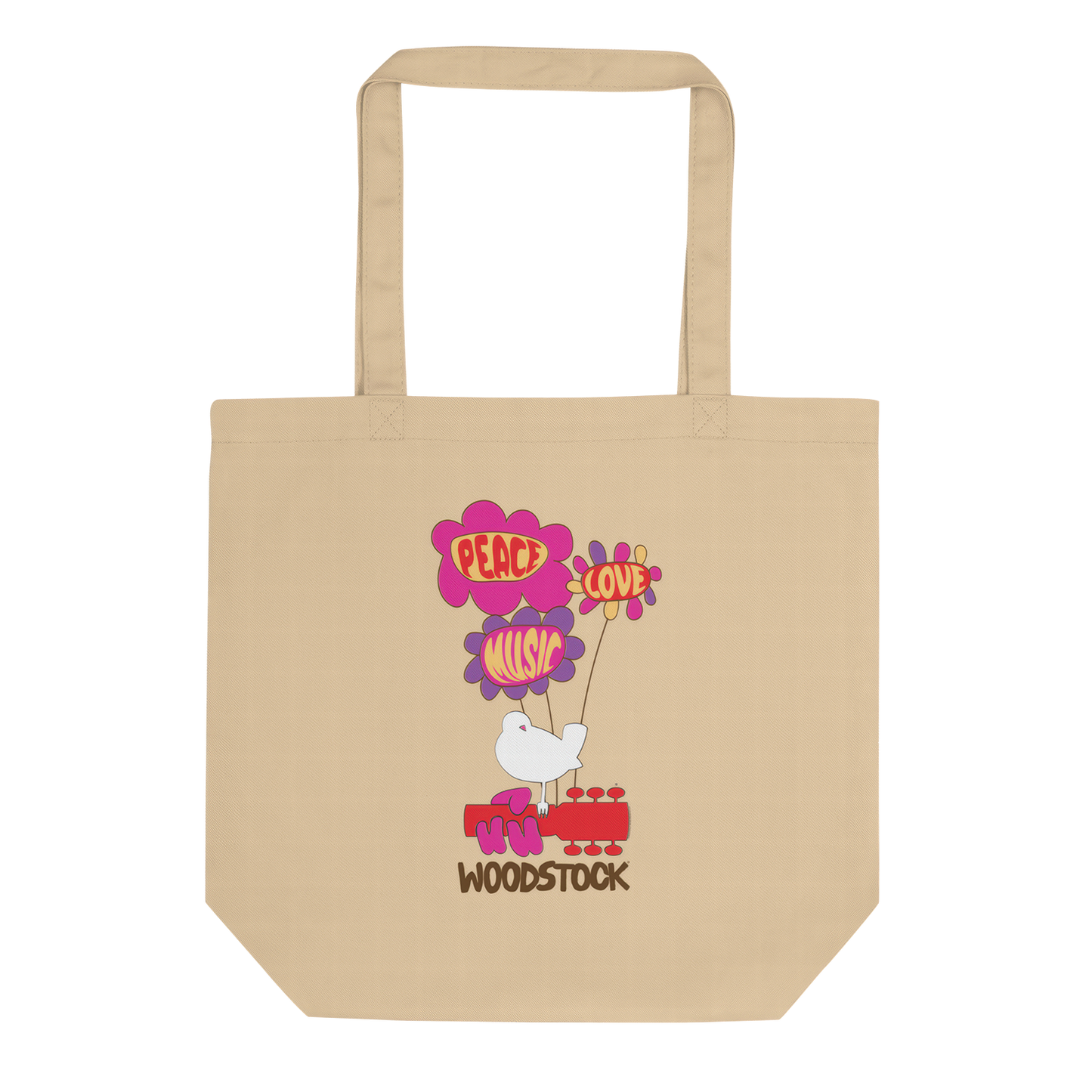 Peace Love Music Woodstock Tote