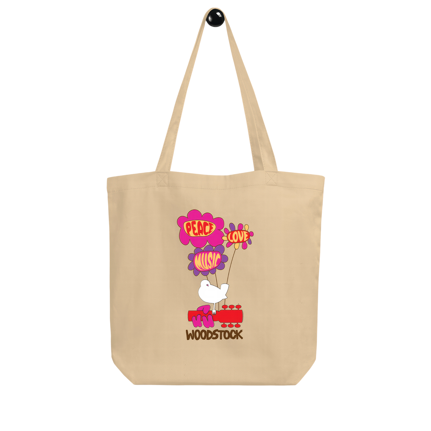 Peace Love Music Woodstock Tote