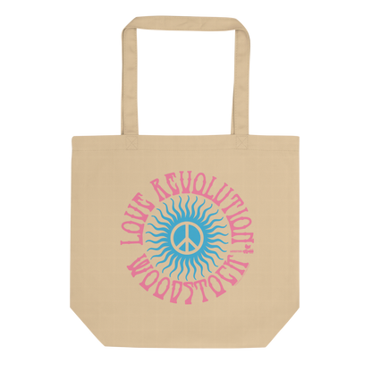 Love Revolution Peace Sign Tote