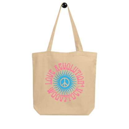 Love Revolution Peace Sign Tote