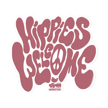 Hippies Welcome Sticker