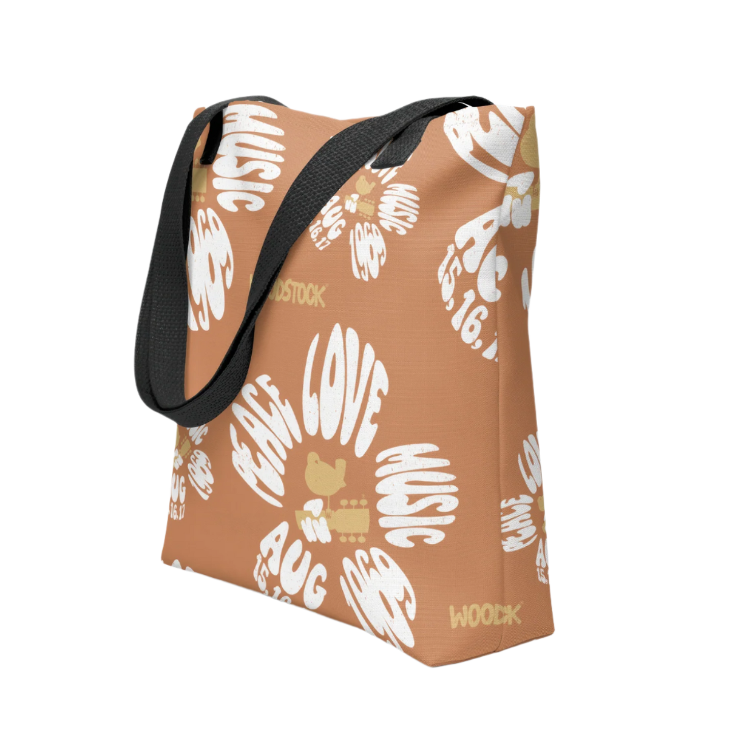 Woodstock Flower Tote Bag