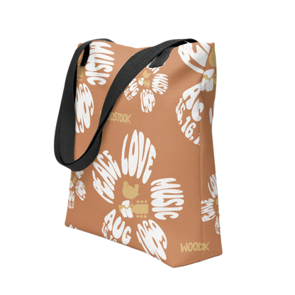 Woodstock Flower Tote Bag
