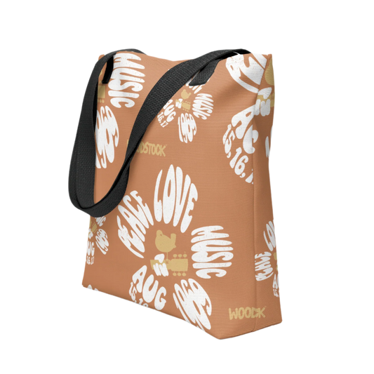 Woodstock Flower Tote Bag