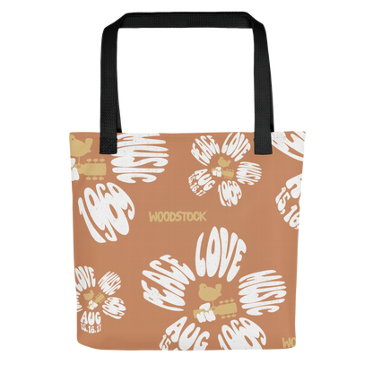 Woodstock Flower Tote Bag