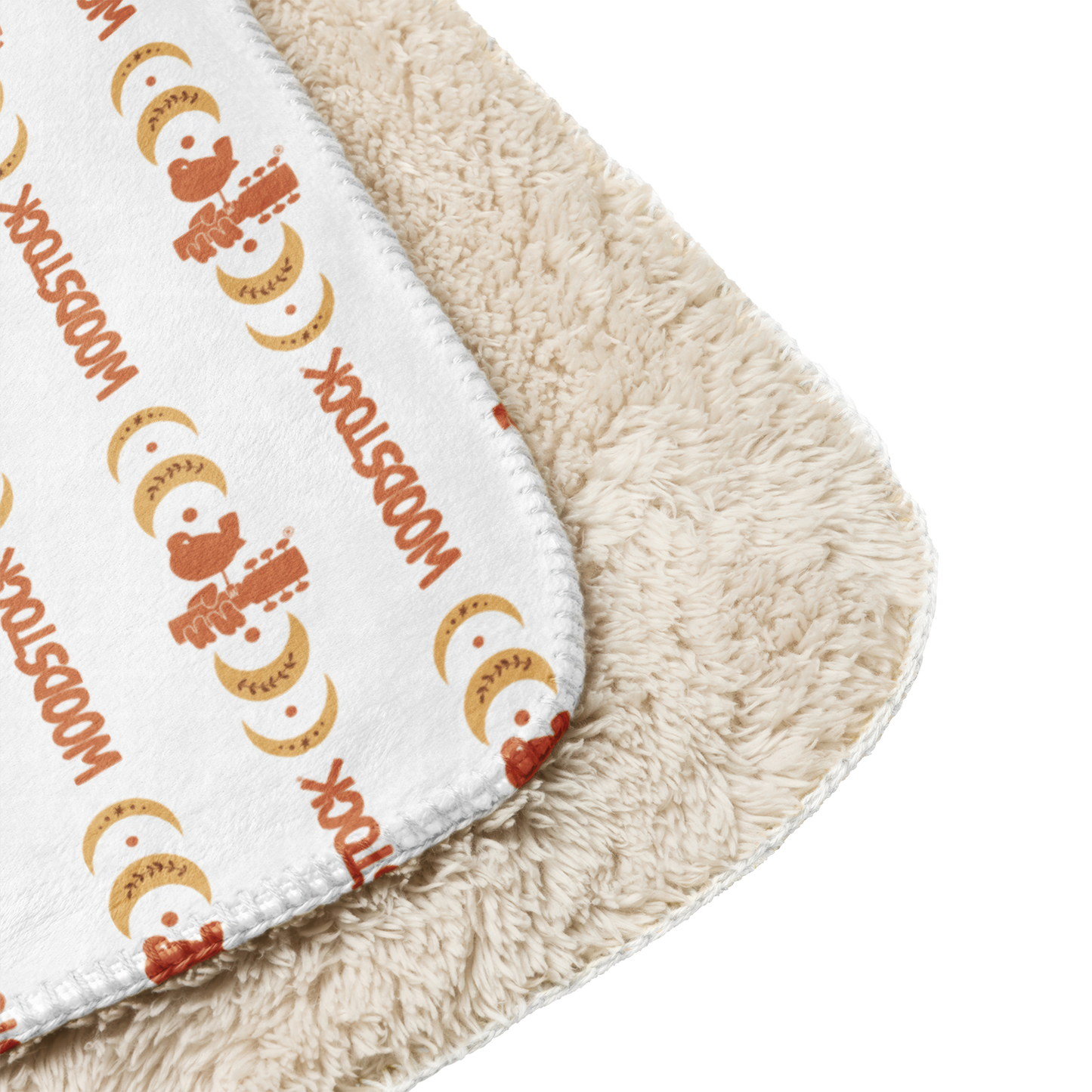Woodstock Moon Sherpa Blanket