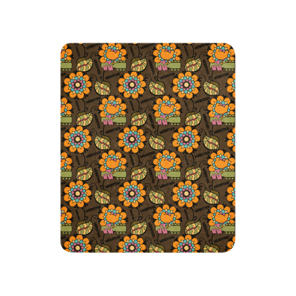 Retro Bloom Sherpa Blanket