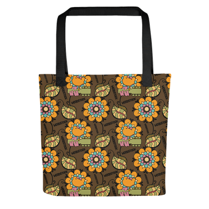 Retro Bloom Tote Bag