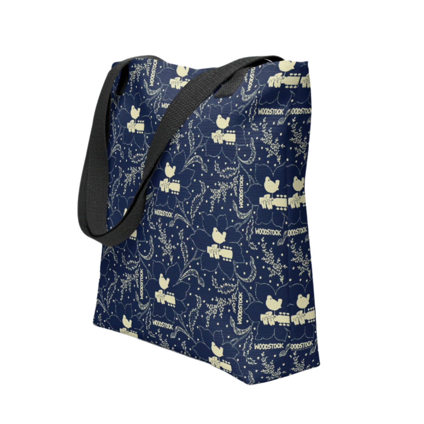 Woodstock Winter Flower Tote