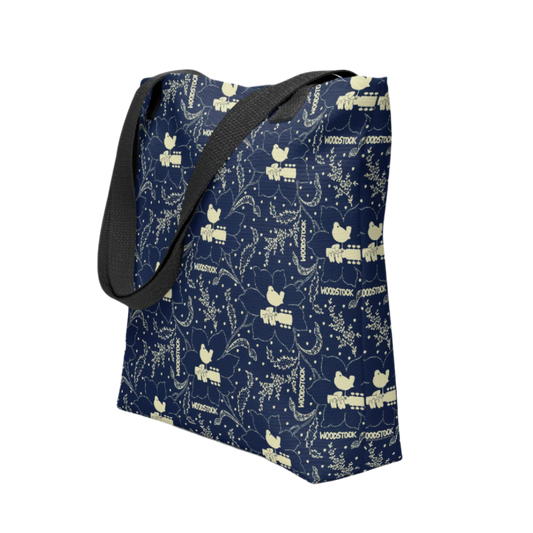 Woodstock Winter Flower Tote