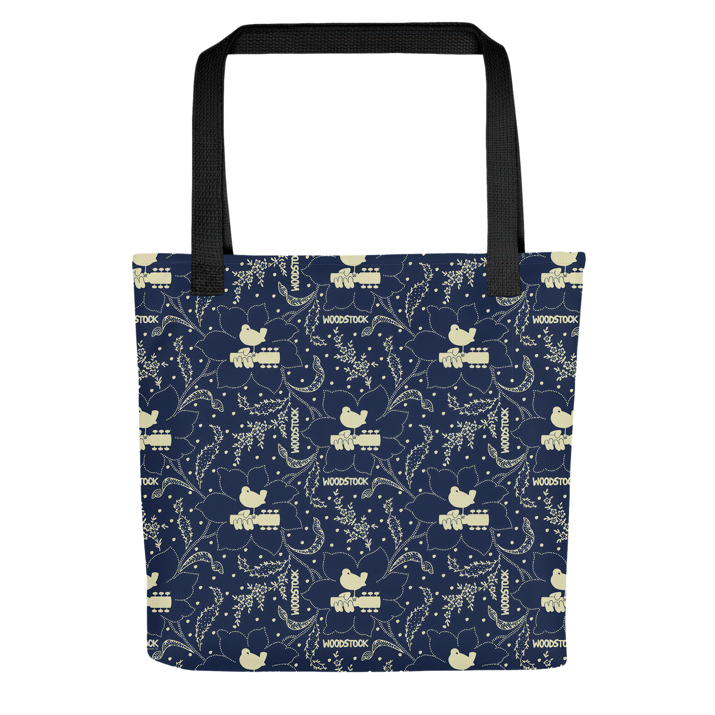 Woodstock Winter Flower Tote