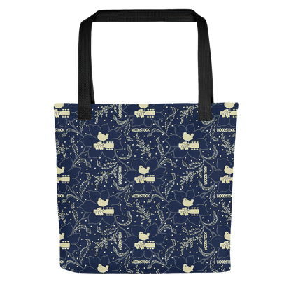 Woodstock Winter Flower Tote