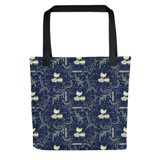 Woodstock Winter Flower Tote