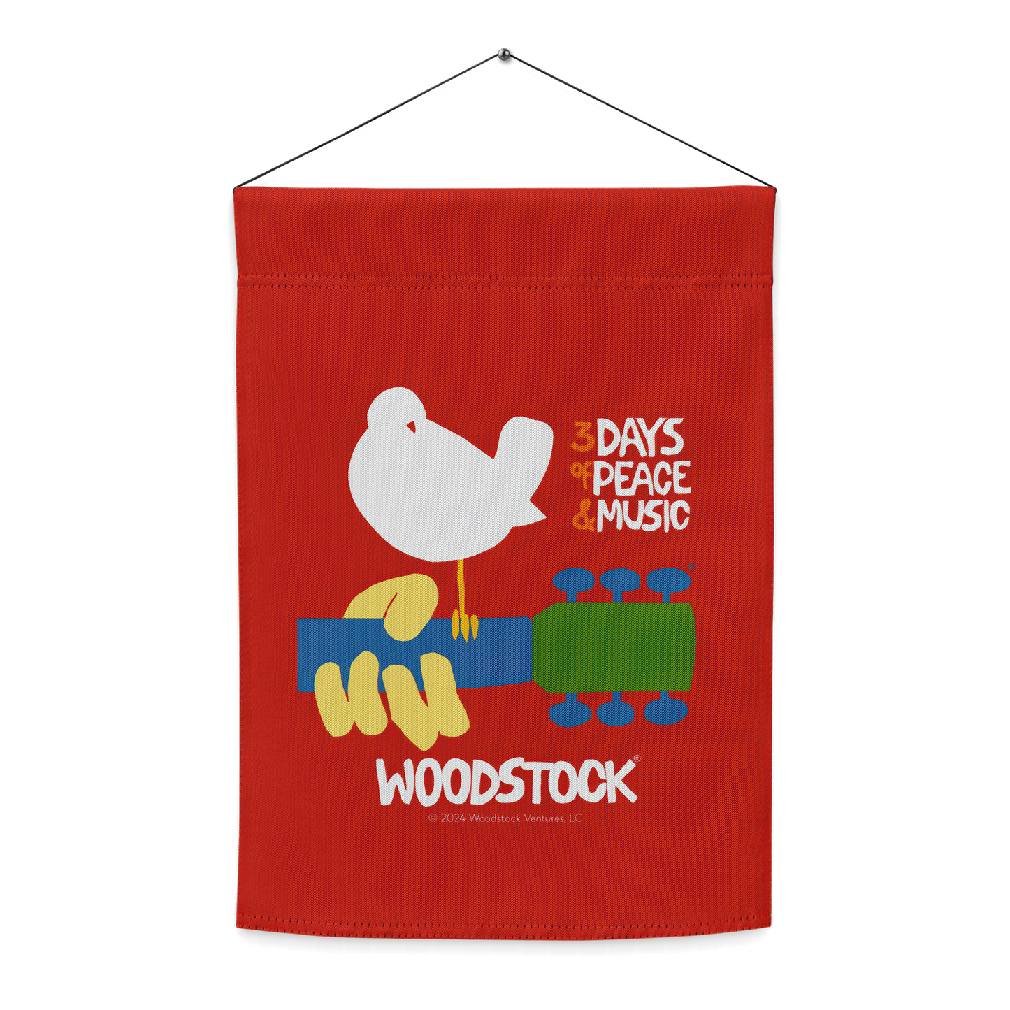 Woodstock Logo Garden Flag