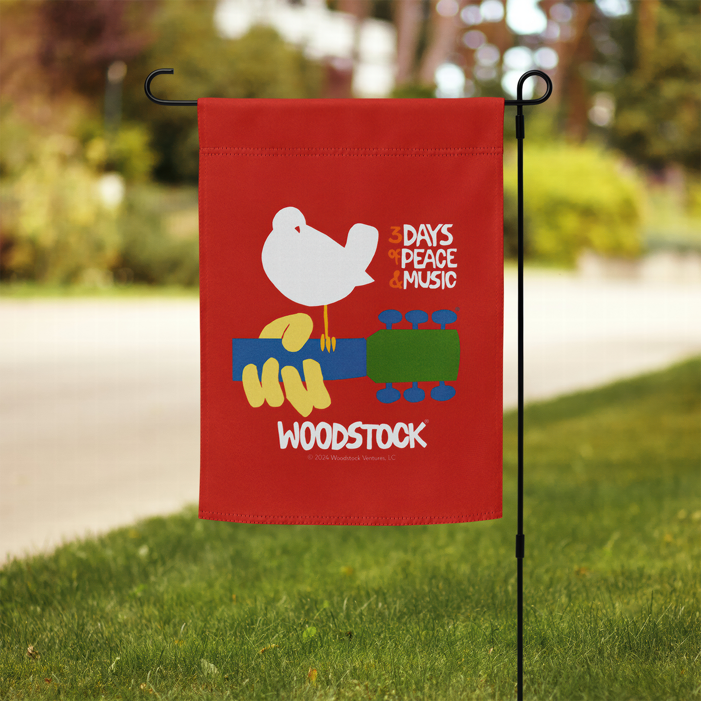 Woodstock Logo Garden Flag