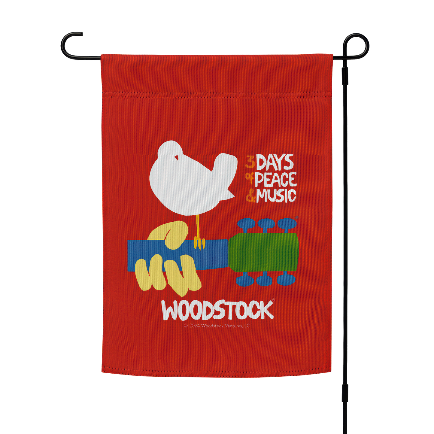 Woodstock Logo Garden Flag