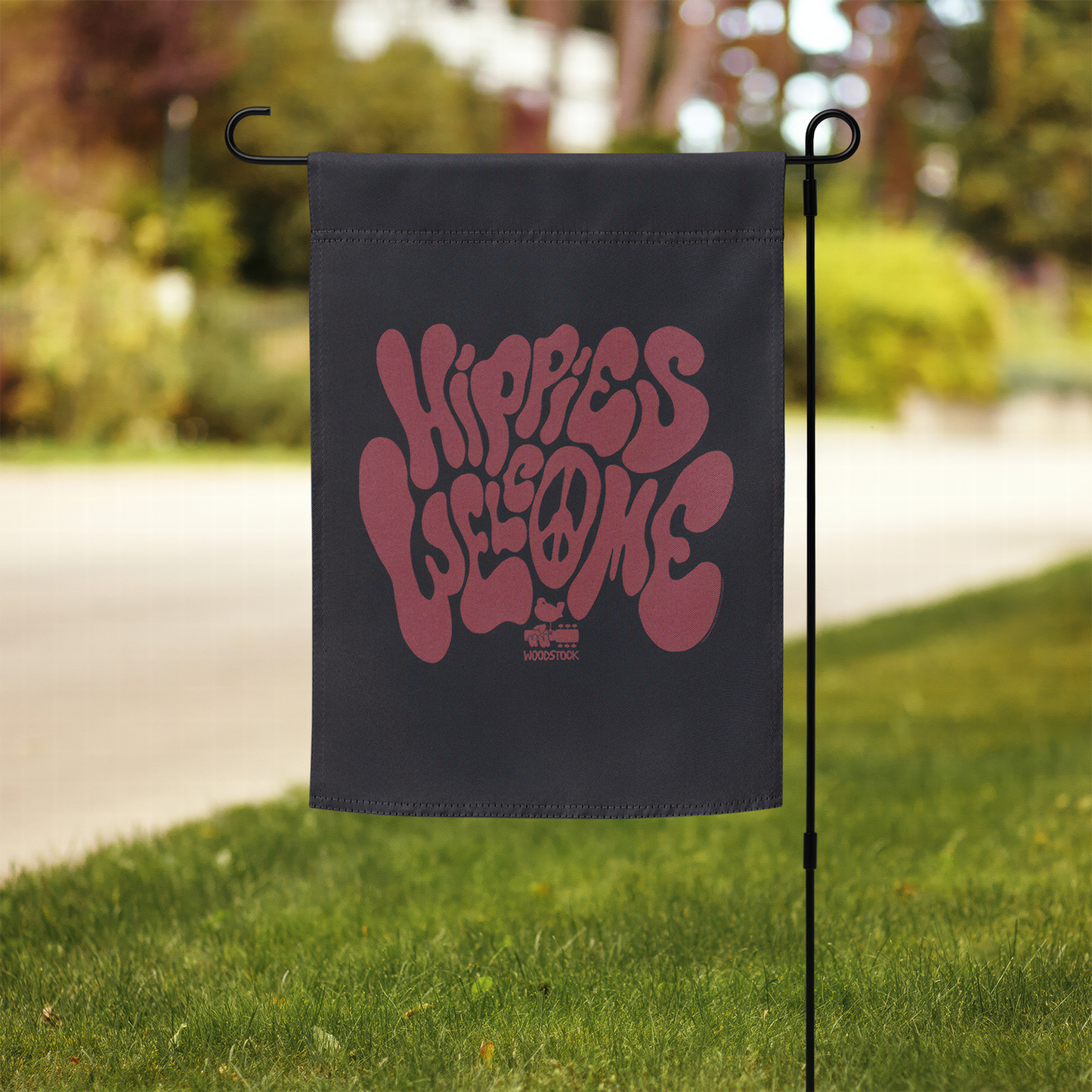 Hippies Welcome Garden Flag