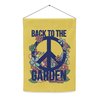 Back to the Garden Floral Garden Flag