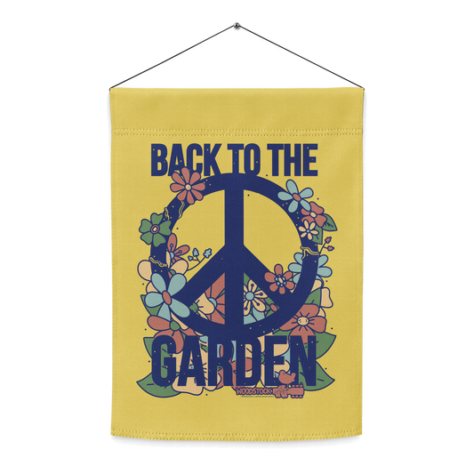 Back to the Garden Floral Garden Flag