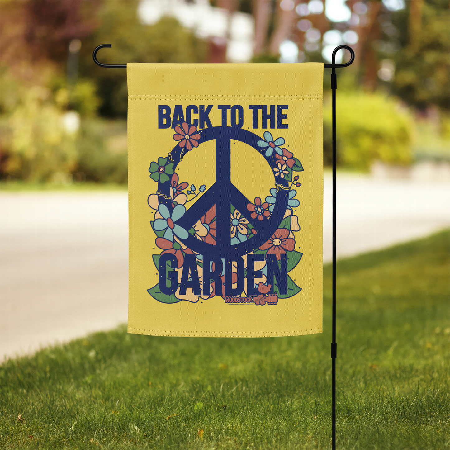 Back to the Garden Floral Garden Flag
