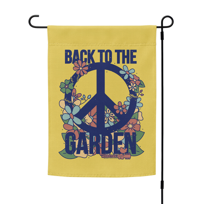 Back to the Garden Floral Garden Flag